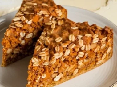 Sweet Potato and Oatmeal Dog Cake for celebrating pets