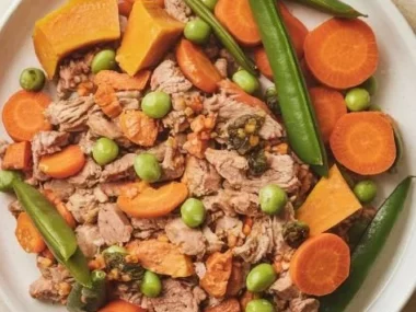 Homemade Turkey and Pumpkin Dog Meal for optimal canine nutrition