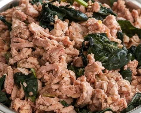 Turkey and Spinach Dog Food for healthy canine nutrition
