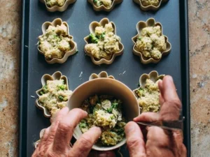 Homemade dog treats featuring broccoli and chicken for healthy snacks