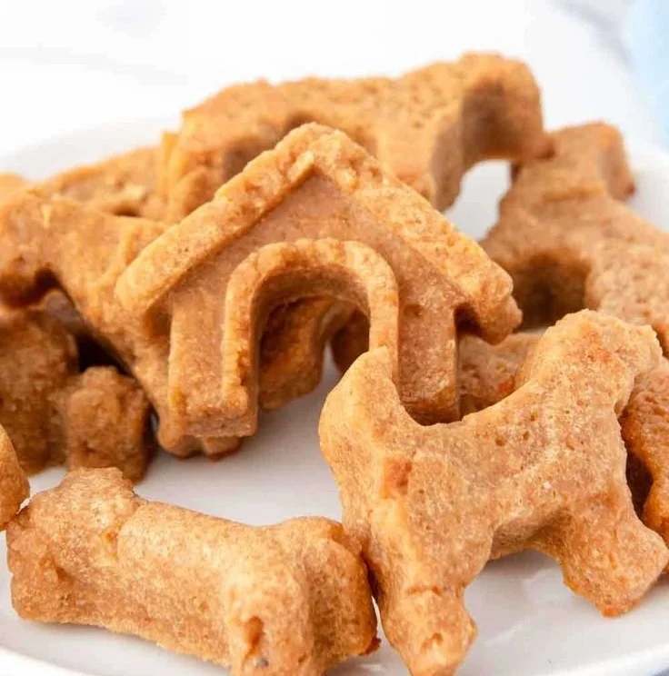 Homemade dog treats made with almond flour for healthy pet snacks.