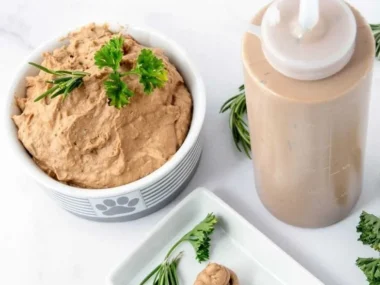 Delicious and nutritious Liver Pâté for Dogs in a bowl